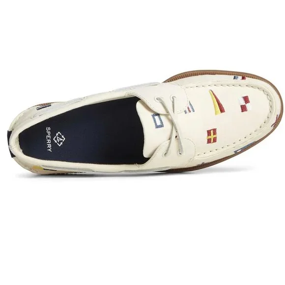 NIB Sperry Topsider A/O Nautical Flags 9.5 Mens - Picture 2 of 4